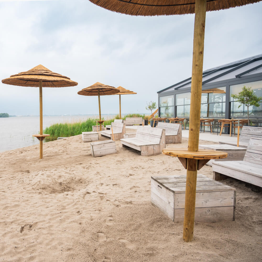 Rieten Parasol Zanzibar - Palmo